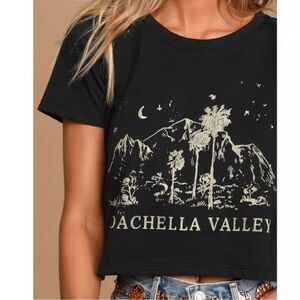 Prince Peter Collection Coachella Valley Cropped Tee in black Small